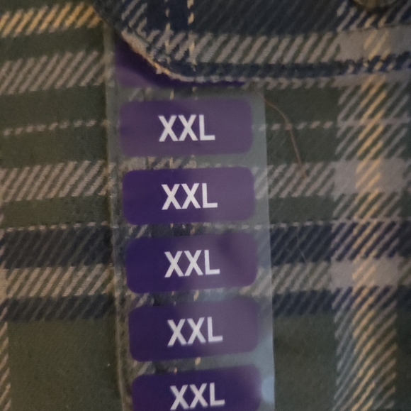 Woolrich Men's Brawny Flannel Heavyweight Cotton Dusty Olive Green Plaid XXL NWT - Picture 6 of 11